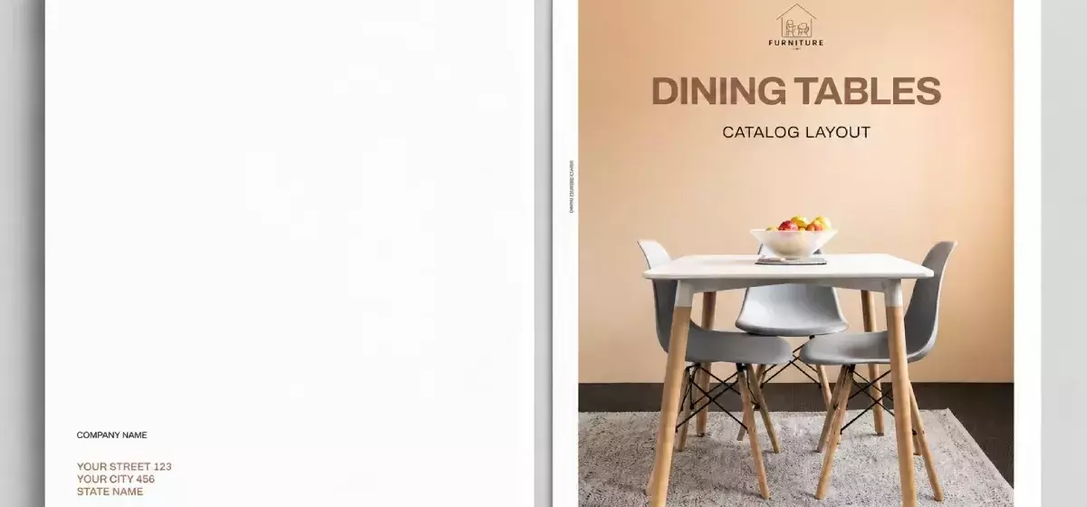 Minimalistisches Möbelkatalog-Design: Eine moderne InDesign-Vorlage