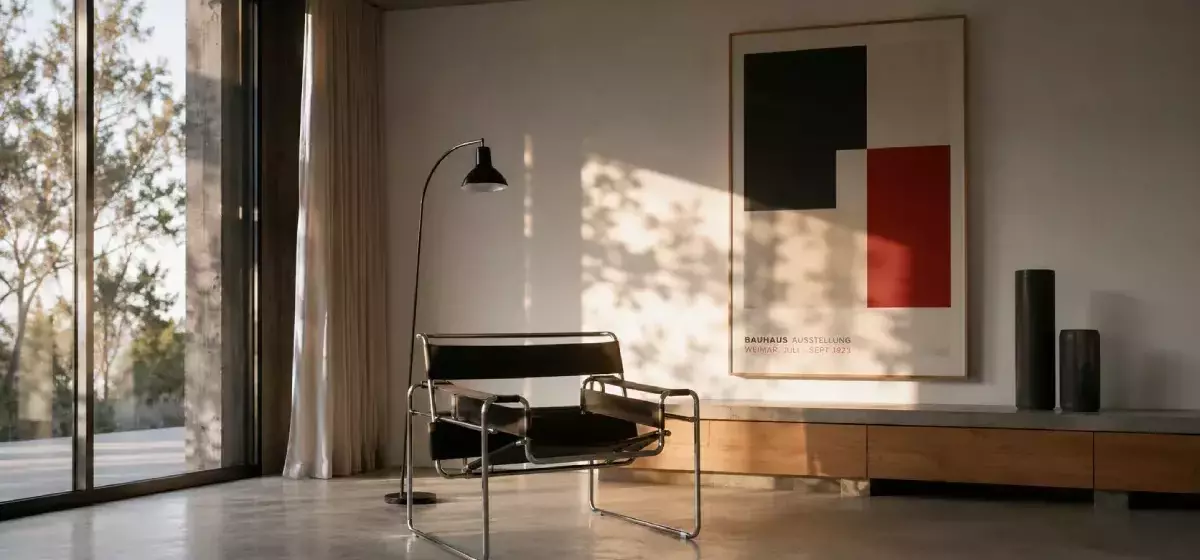 Bauhaus-inspiriertes Wohndesign: Zeitlose Moderne für Ihr Zuhause