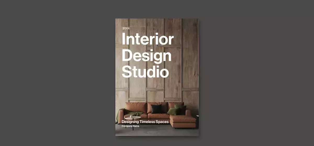 Professionelle Portfolio-Broschüre für Innenarchitekten: Ein InDesign-Layout von Tom Sarraipo