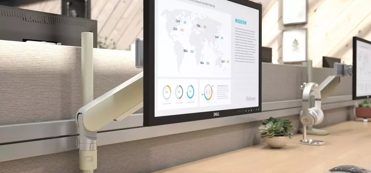 Fellowes 'Rising' Monitorarmserie: Ergonomie und ￄsthetik für moderne Arbeitswelten