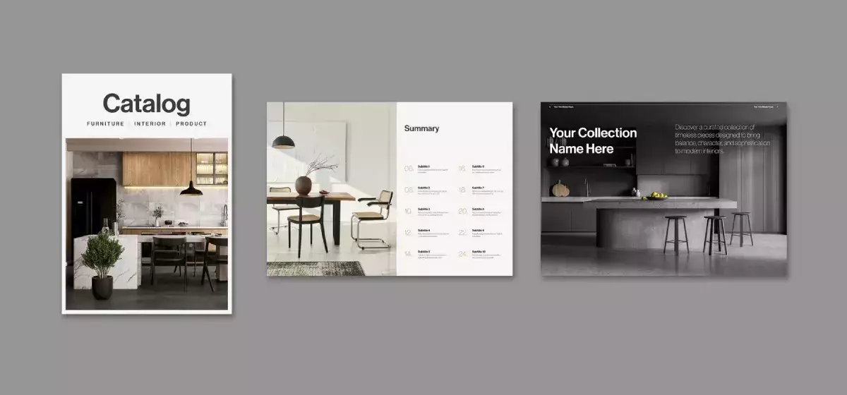 Meistern Sie das Produktdesign: Eine Analyse der Adobe InDesign Katalogvorlage von Tom Sarraipo