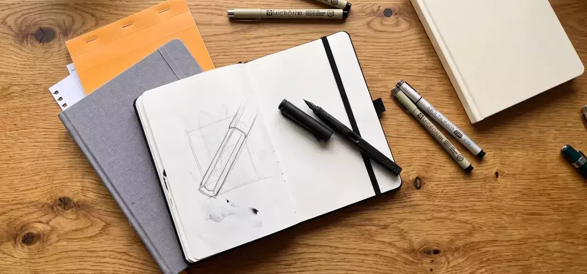 Die optimale Auswahl an Notizbüchern und Stiften für Designer