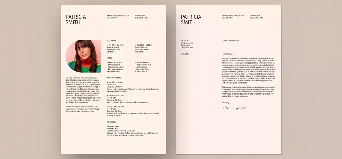 Minimalistisches InDesign-Layout für Lebenslauf und Anschreiben: Ein Fünf-Sekunden-Recruiter-Test