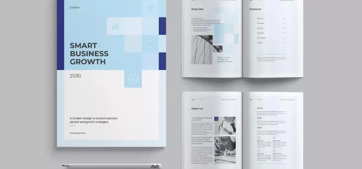 Umfassende Bewertung einer InDesign-Unternehmensbroschürenvorlage