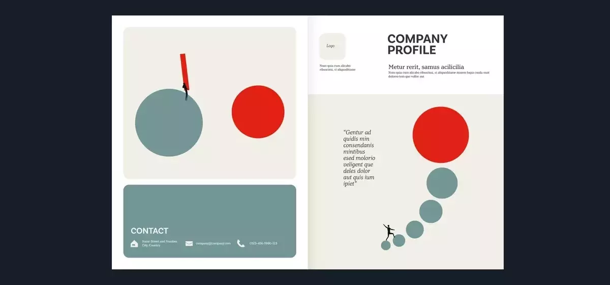 Umfassende Analyse einer Unternehmensbroschüren-Vorlage für Adobe InDesign