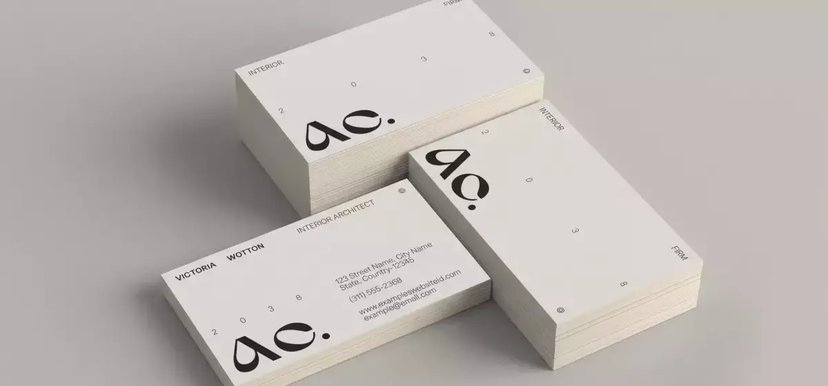 Minimalistisches Visitenkartendesign: Weniger ist mehr für bleibenden Eindruck