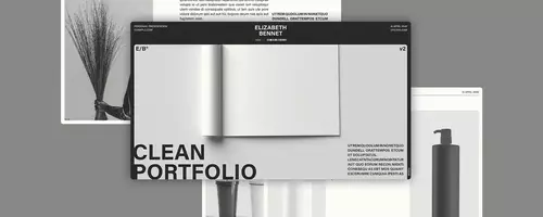 Professionelle Portfolio-Präsentationsvorlage für Adobe InDesign