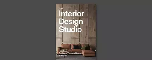 Professionelle Portfolio-Broschüre für Innenarchitekten: Ein InDesign-Layout von Tom Sarraipo