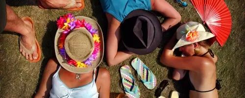 Die ruhige Seite des Festivals: Bilder schlafender Fans