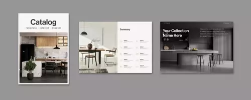 Meistern Sie das Produktdesign: Eine Analyse der Adobe InDesign Katalogvorlage von Tom Sarraipo