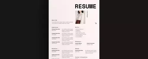 Kreative Lebenslaufvorlage für Adobe InDesign: Design, das überzeugt