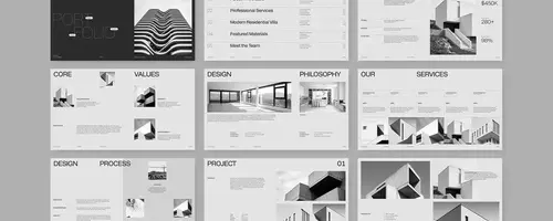 Architektur-Portfolio-Vorlagen: ARCHITEC gegen PixWork im direkten Vergleich