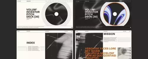 Stilvolles und Klares Pitch-Deck-Muster für InDesign
