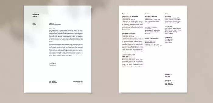 Die überlegene Wahl: Minimalistische InDesign-Lebenslaufvorlage für kreative Köpfe