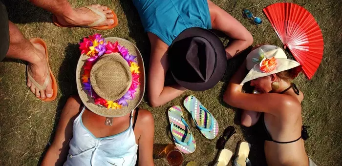 Die ruhige Seite des Festivals: Bilder schlafender Fans